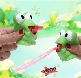 צפרדע מוציאה לשון